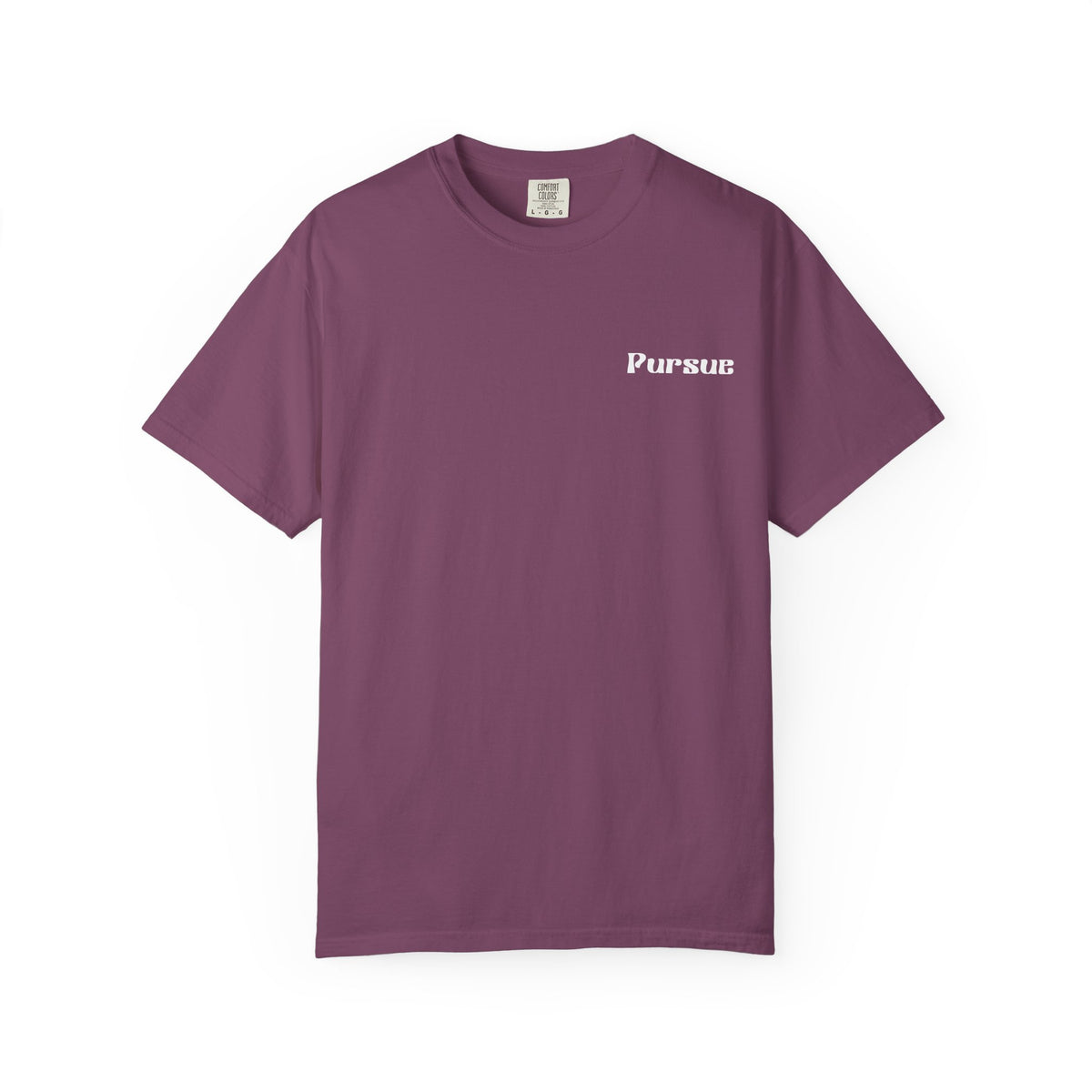 Faith Over Fear T‑Shirt — 'Pursue' Chest Logo, Psalm 118:6 Christian Tee