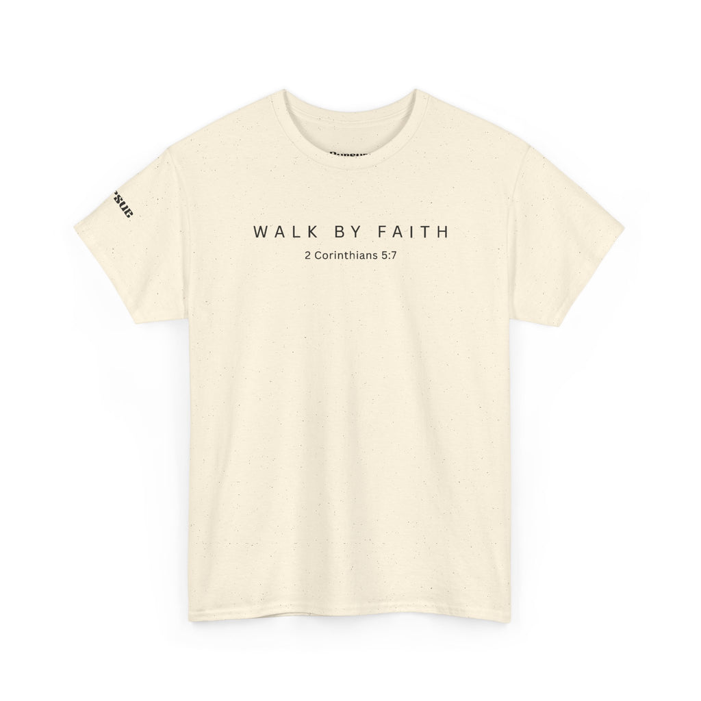 Walk by Faith Tee — Christian Scripture T-Shirt (2 Corinthians 5:7)