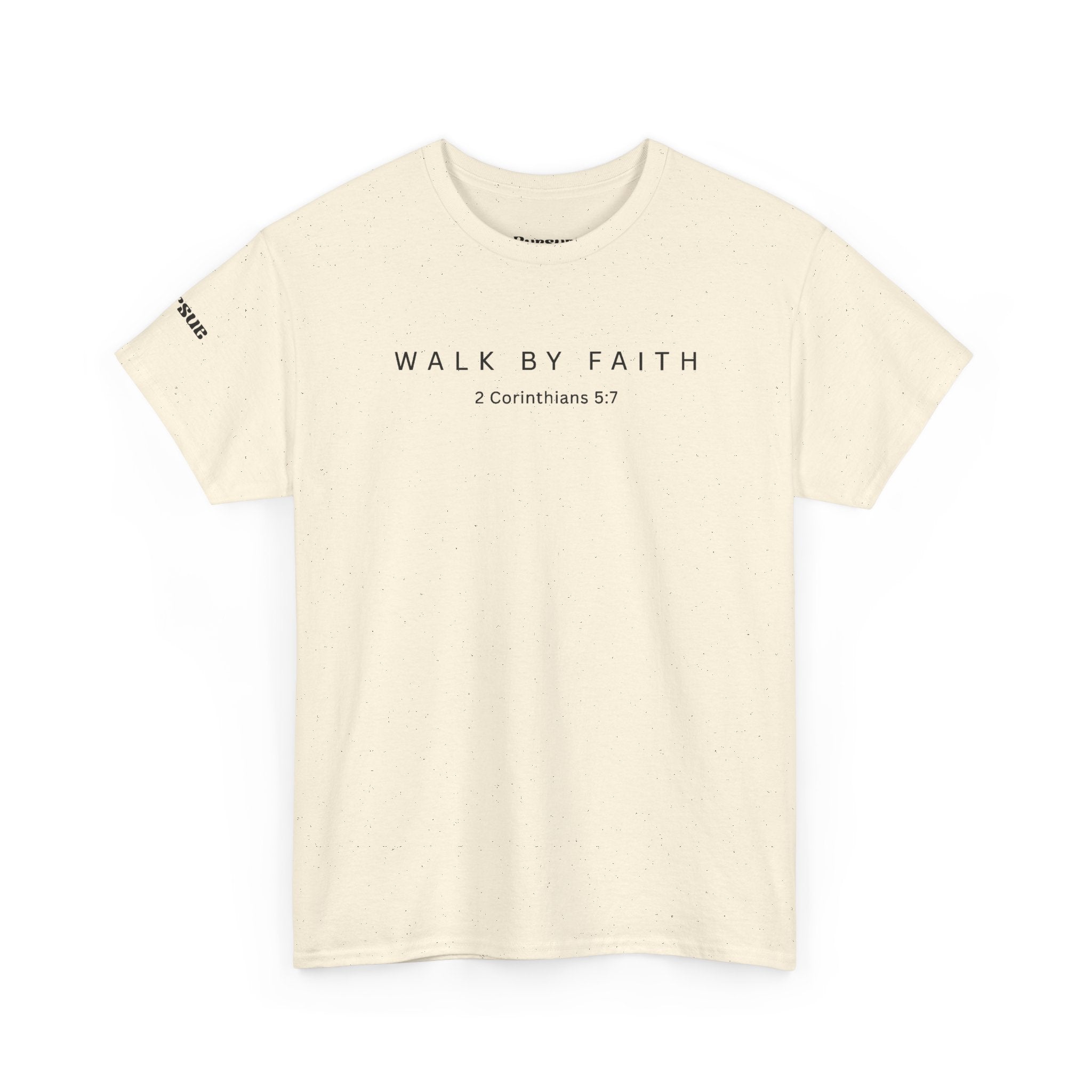 Walk by Faith Tee — Christian Scripture T-Shirt (2 Corinthians 5:7)