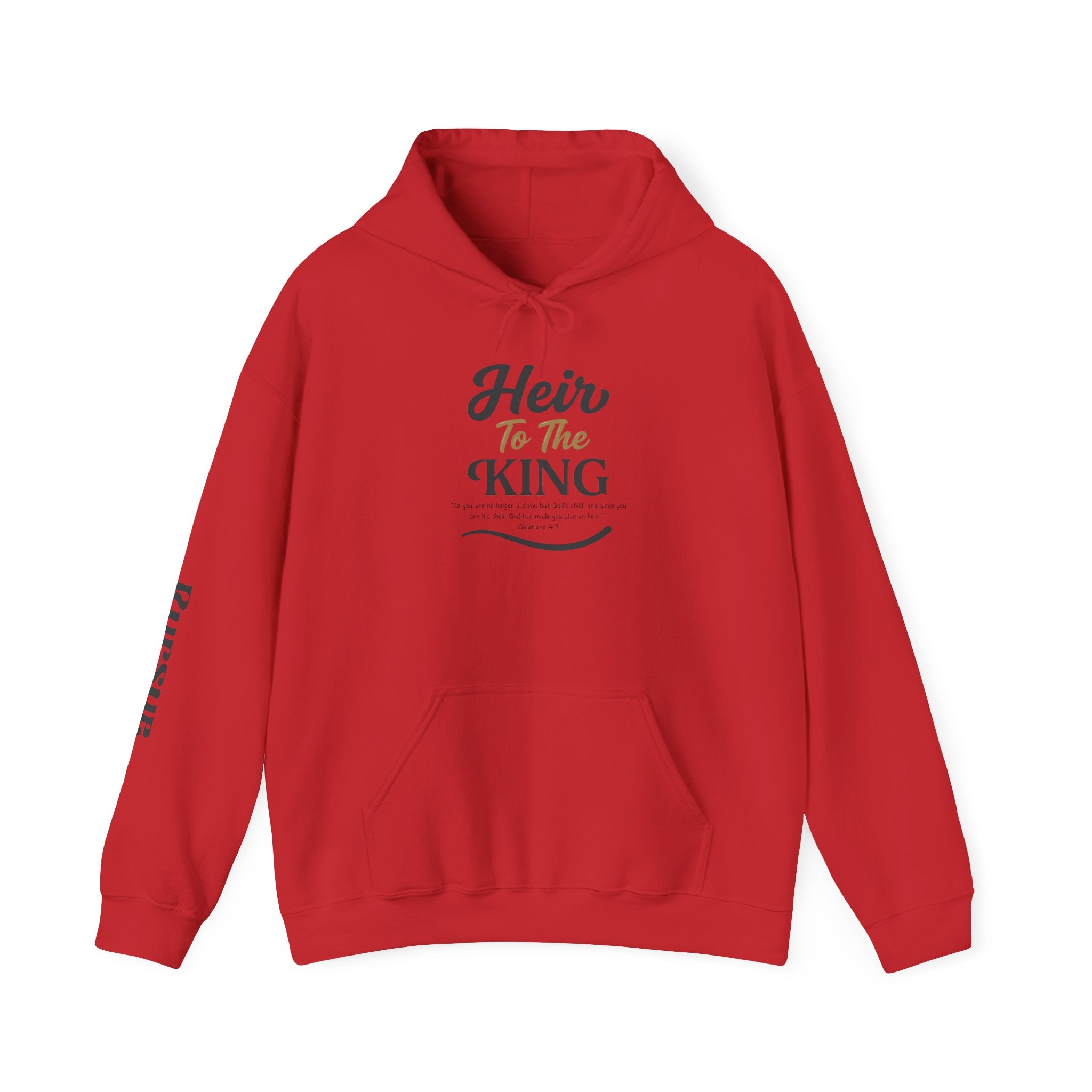 Galatians 4:7 'Heir to the King' Crown Hoodie — Inspirational Christian Graphic Sweatshirt