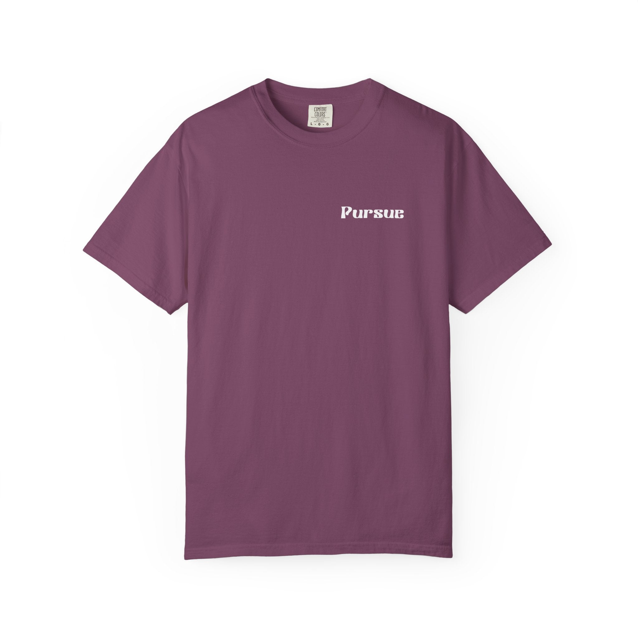 Faith Over Fear T‑Shirt — 'Pursue' Chest Logo, Psalm 118:6 Christian Tee