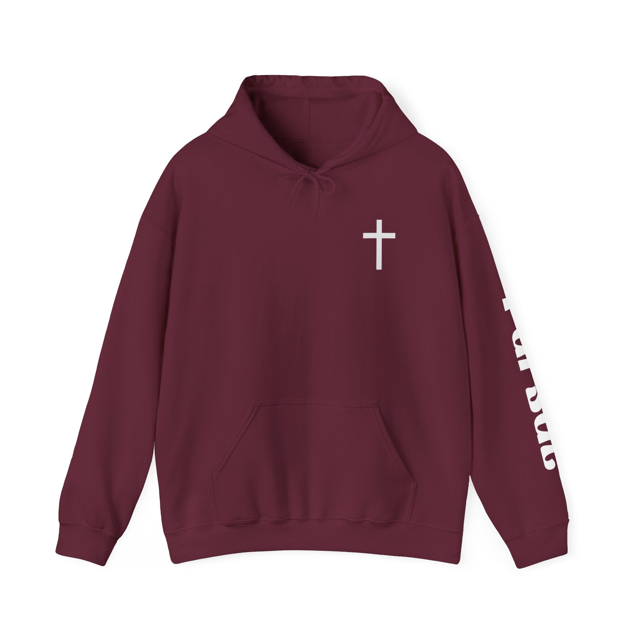 Pursue Cross Hoodie - Christian Cross Pullover