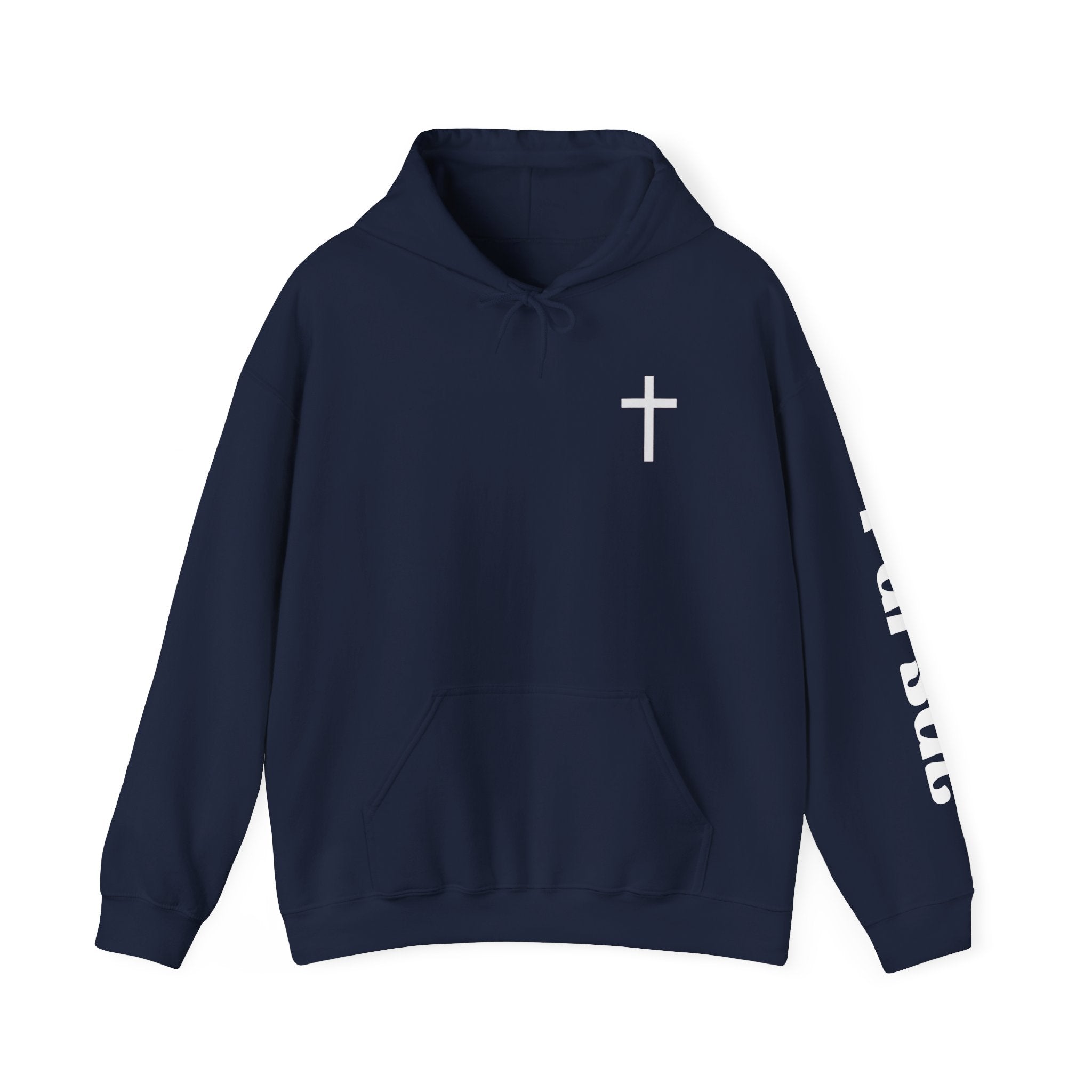 Pursue Cross Hoodie - Christian Cross Pullover