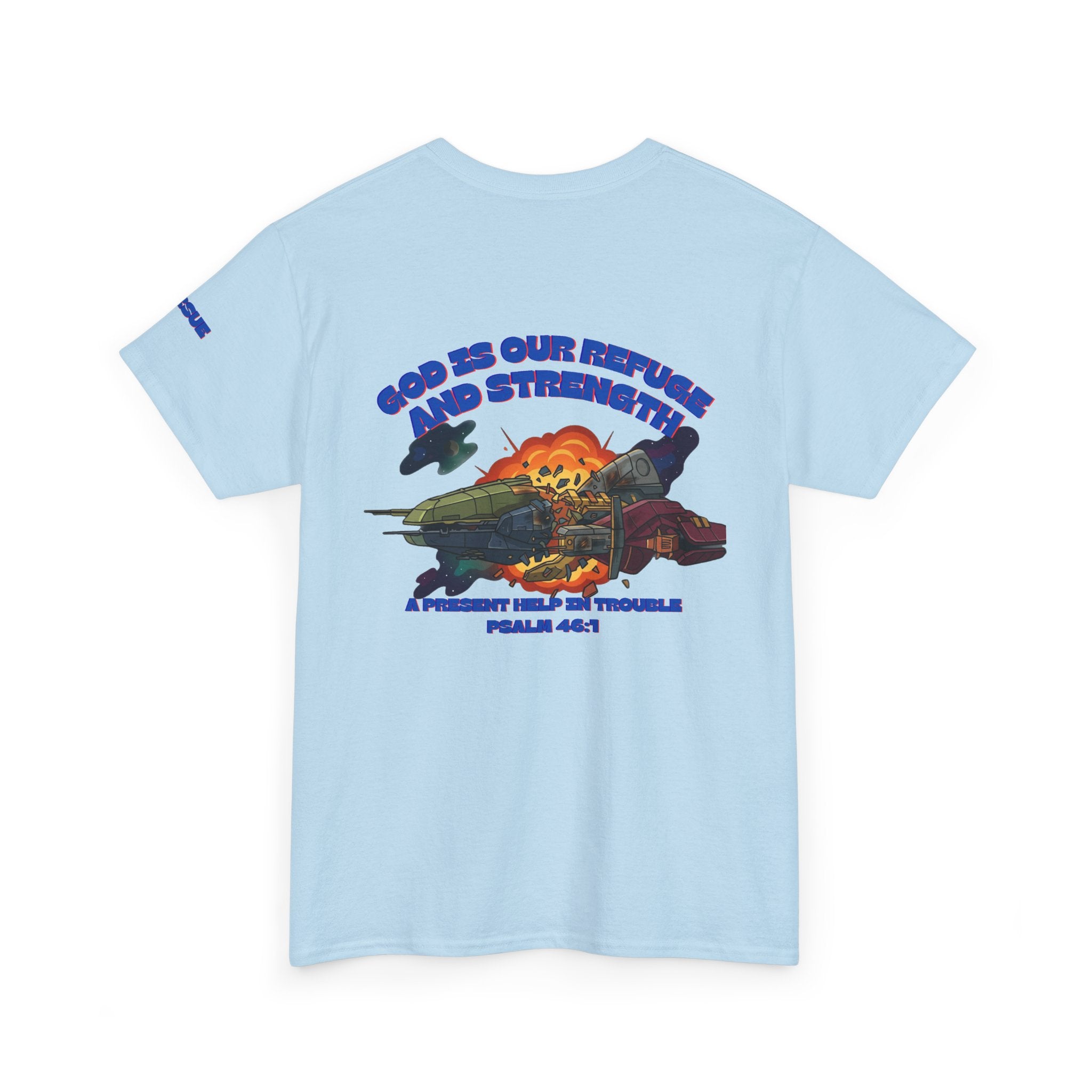 T-Shirt — "God Is Our Refuge and Strength" Vintage Graphic Tee