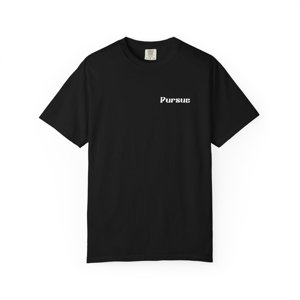 Faith Over Fear T‑Shirt — 'Pursue' Chest Logo, Psalm 118:6 Christian Tee