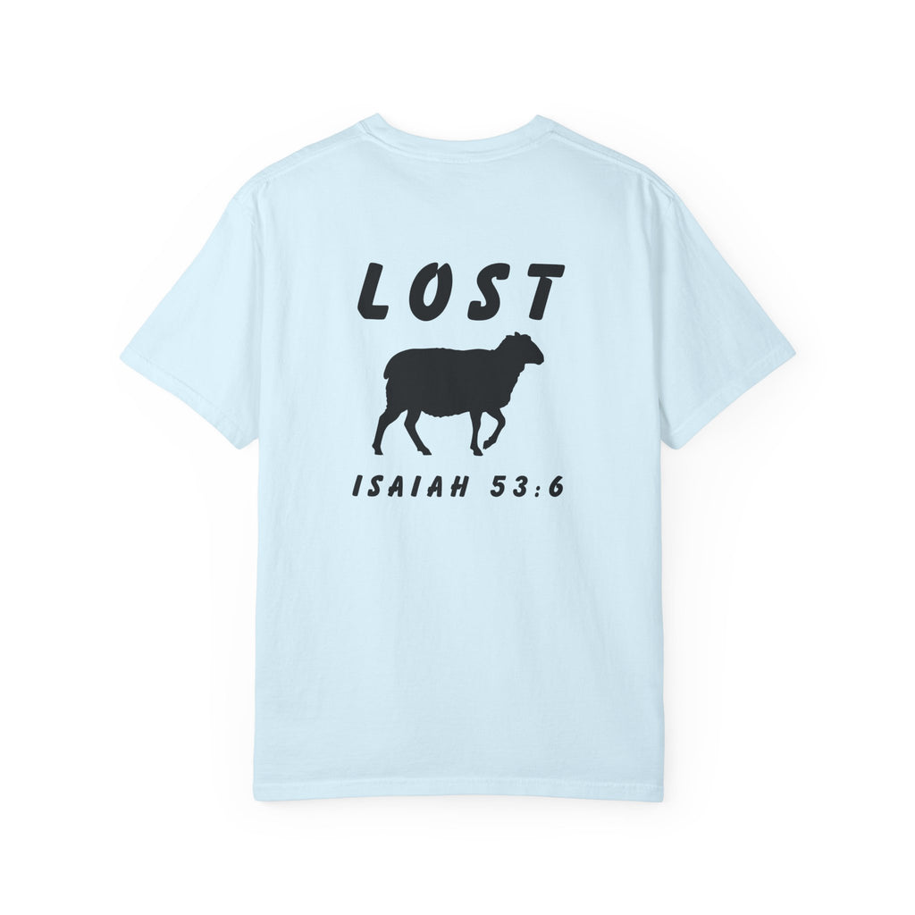 Pursue "Lost" Sheep T-Shirt — Isaiah 53:6 Christian Graphic Tee