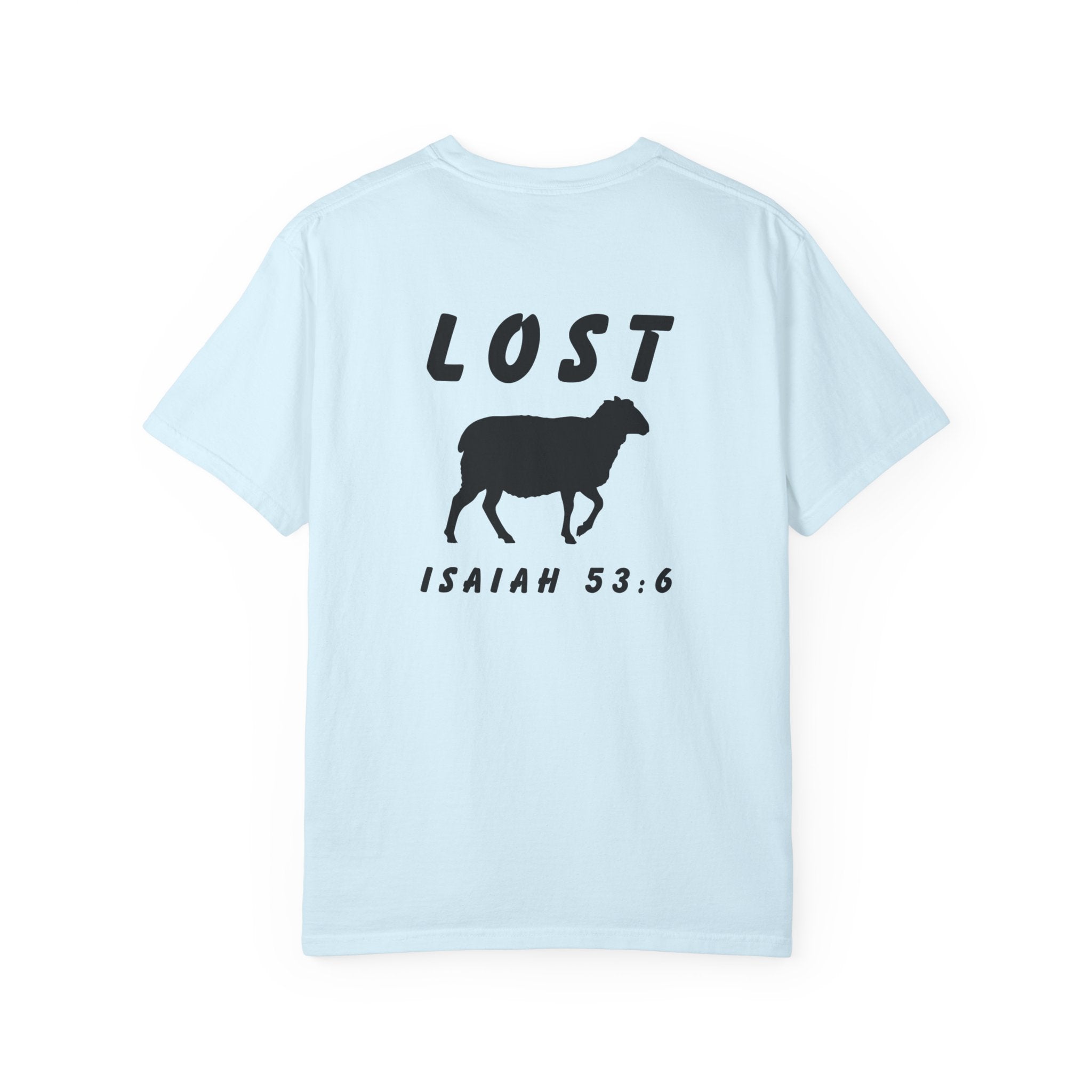 Pursue "Lost" Sheep T-Shirt — Isaiah 53:6 Christian Graphic Tee