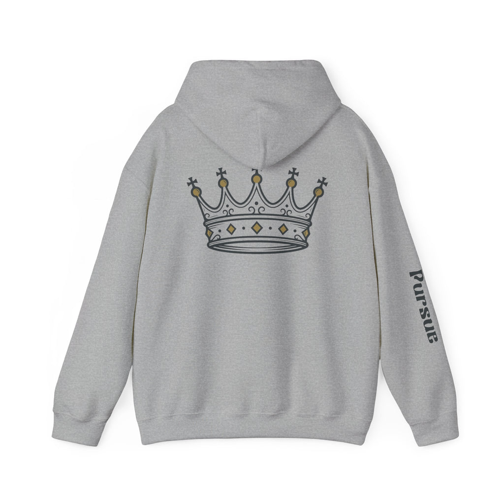 Galatians 4:7 'Heir to the King' Crown Hoodie — Inspirational Christian Graphic Sweatshirt