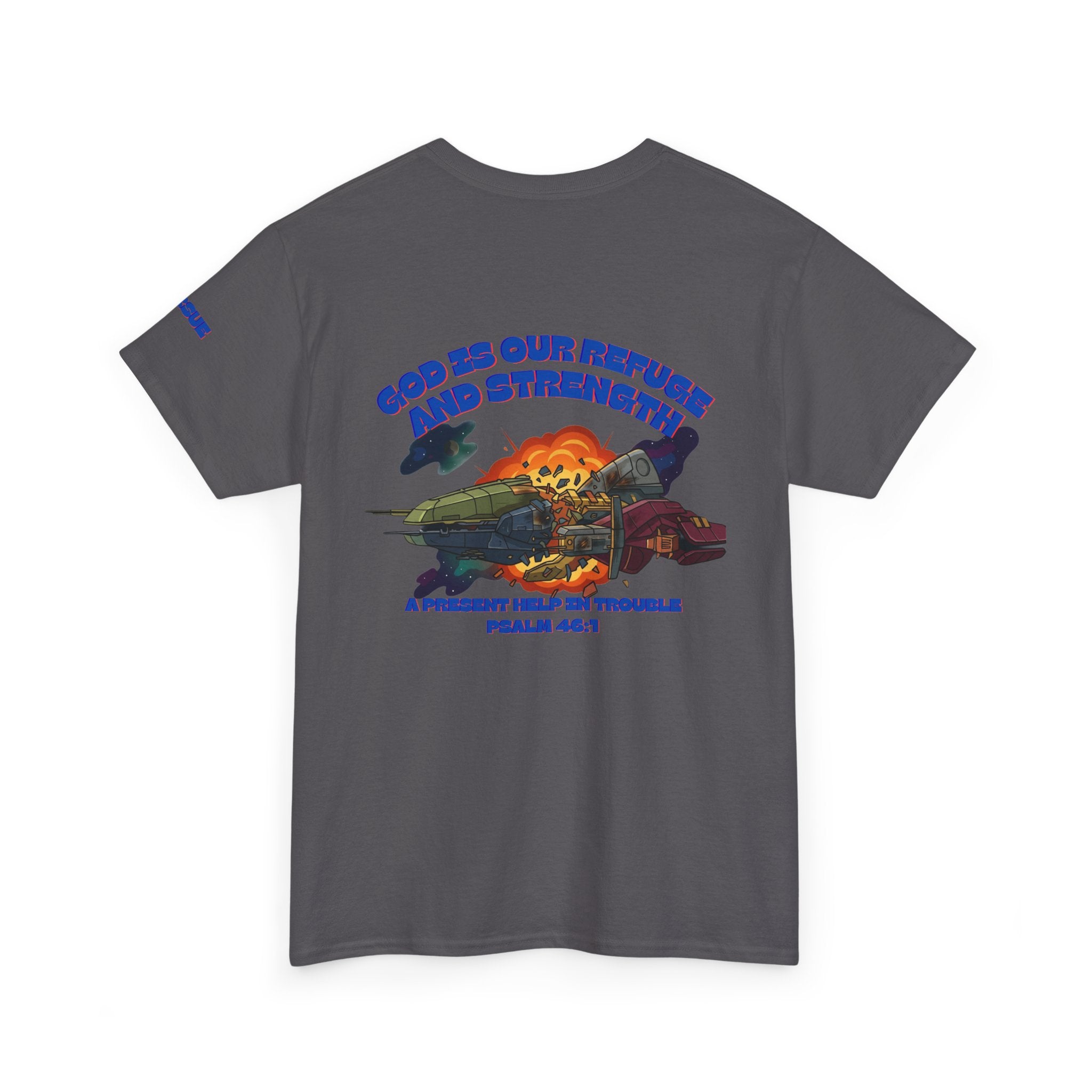 T-Shirt — "God Is Our Refuge and Strength" Vintage Graphic Tee
