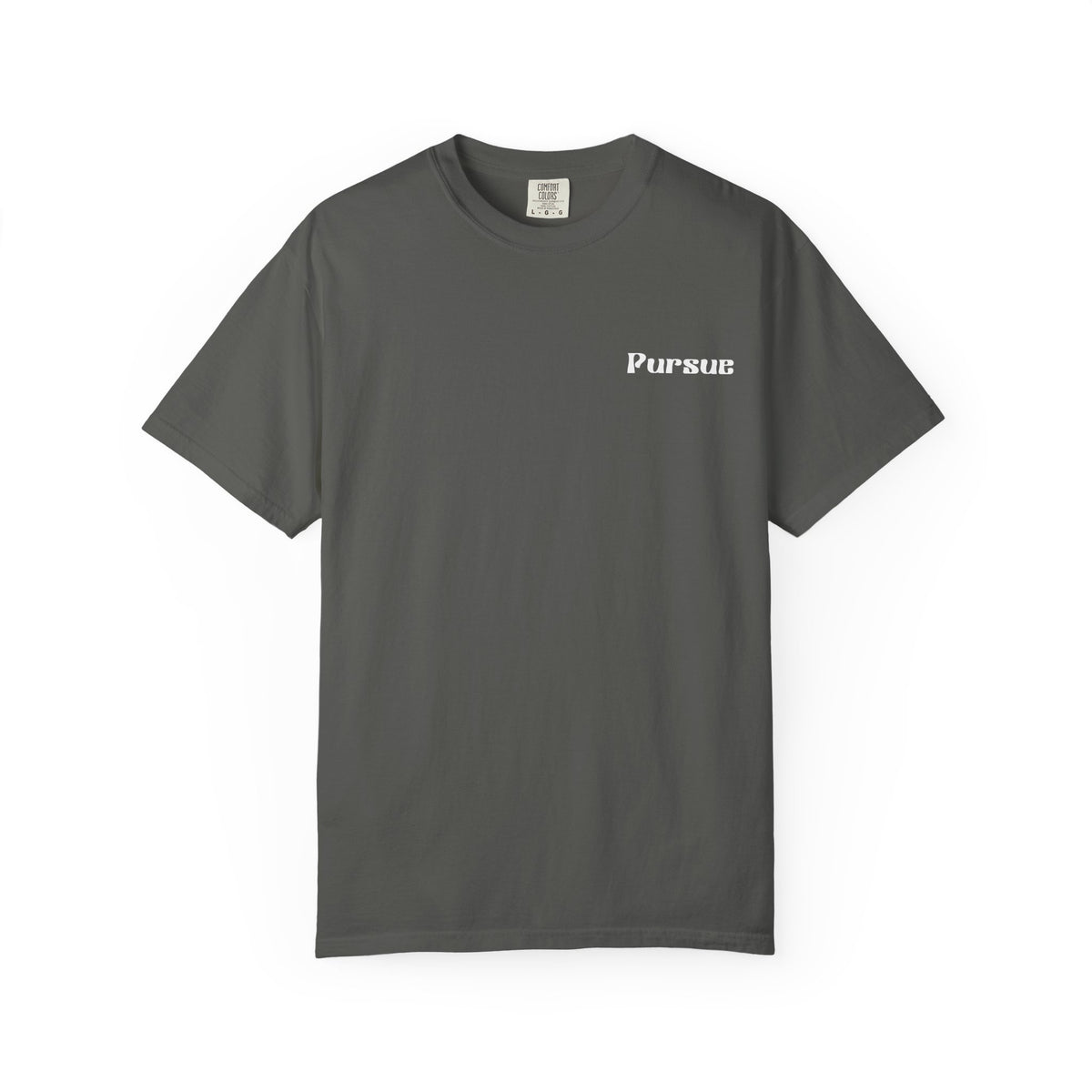 Faith Over Fear T‑Shirt — 'Pursue' Chest Logo, Psalm 118:6 Christian Tee