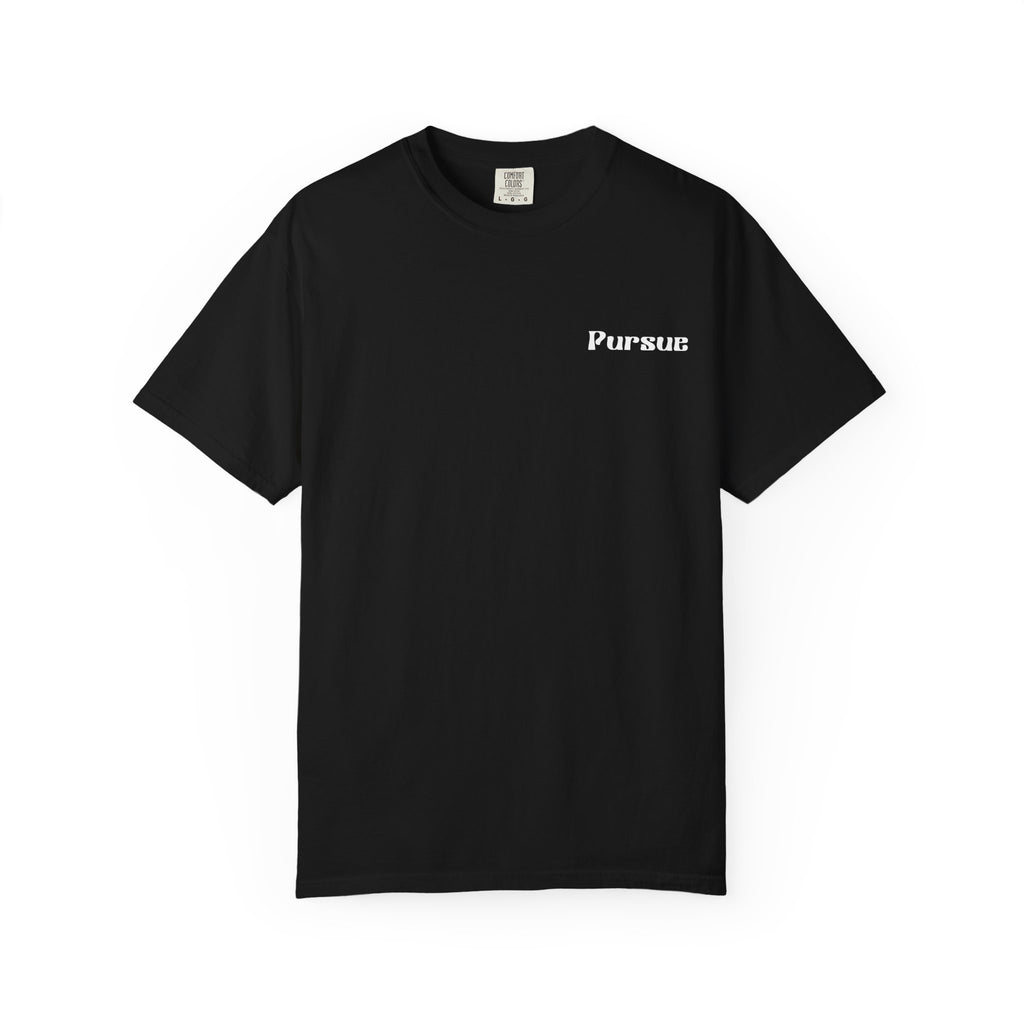 Faith Over Fear T‑Shirt — 'Pursue' Chest Logo, Psalm 118:6 Christian Tee