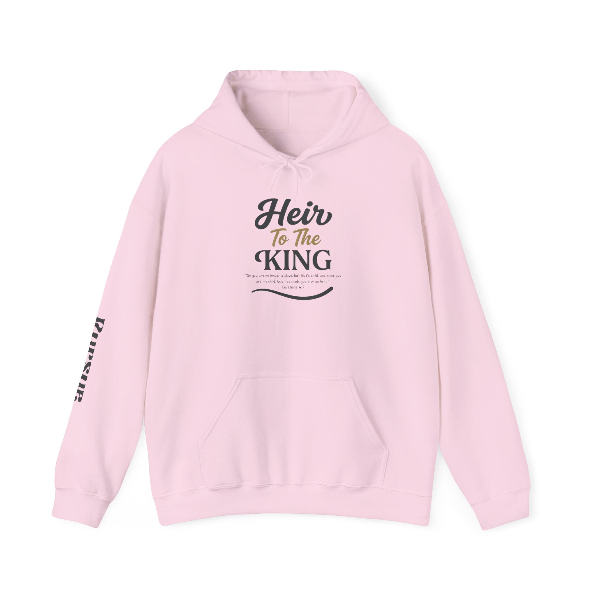 Galatians 4:7 'Heir to the King' Crown Hoodie — Inspirational Christian Graphic Sweatshirt