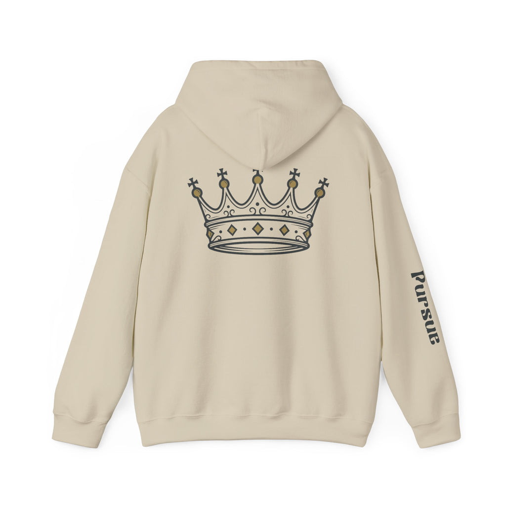 Galatians 4:7 'Heir to the King' Crown Hoodie — Inspirational Christian Graphic Sweatshirt