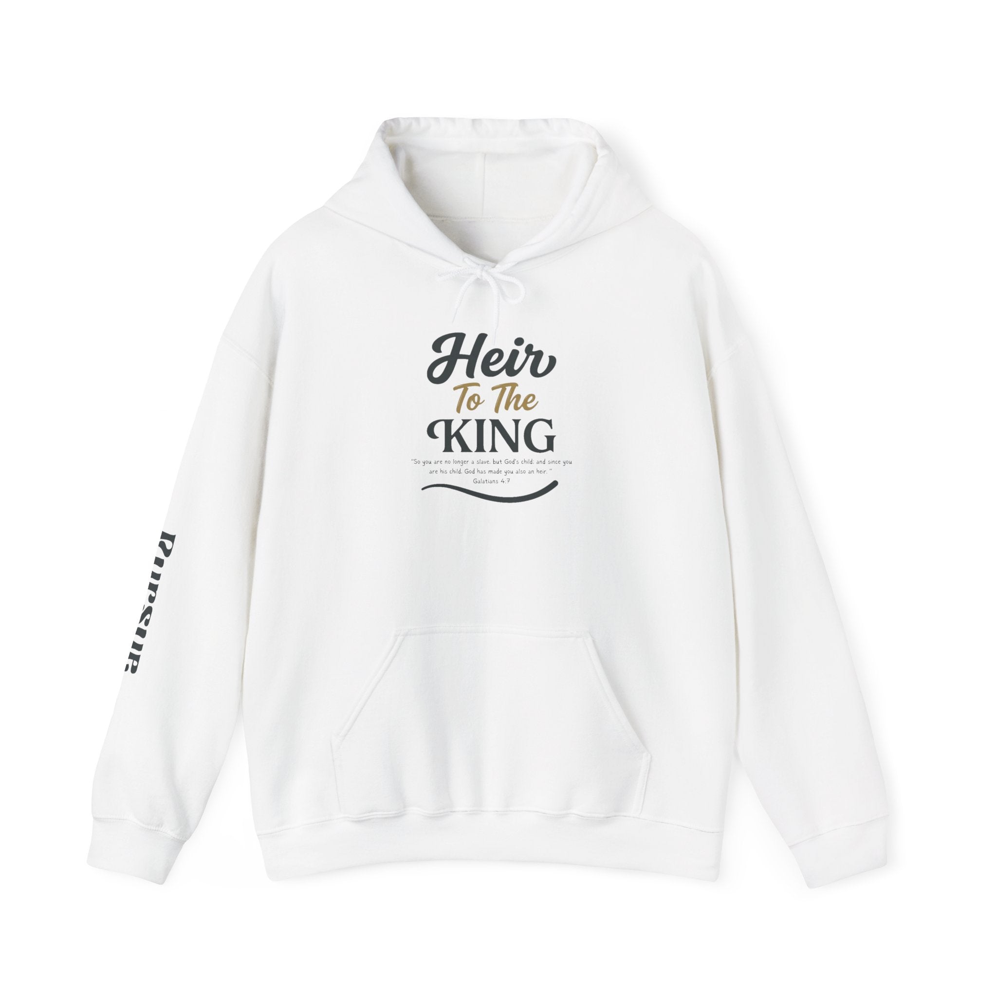 Galatians 4:7 'Heir to the King' Crown Hoodie — Inspirational Christian Graphic Sweatshirt
