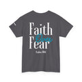 Faith Over Fear Tee — Christian Cross Graphic T-Shirt (Psalms 118)