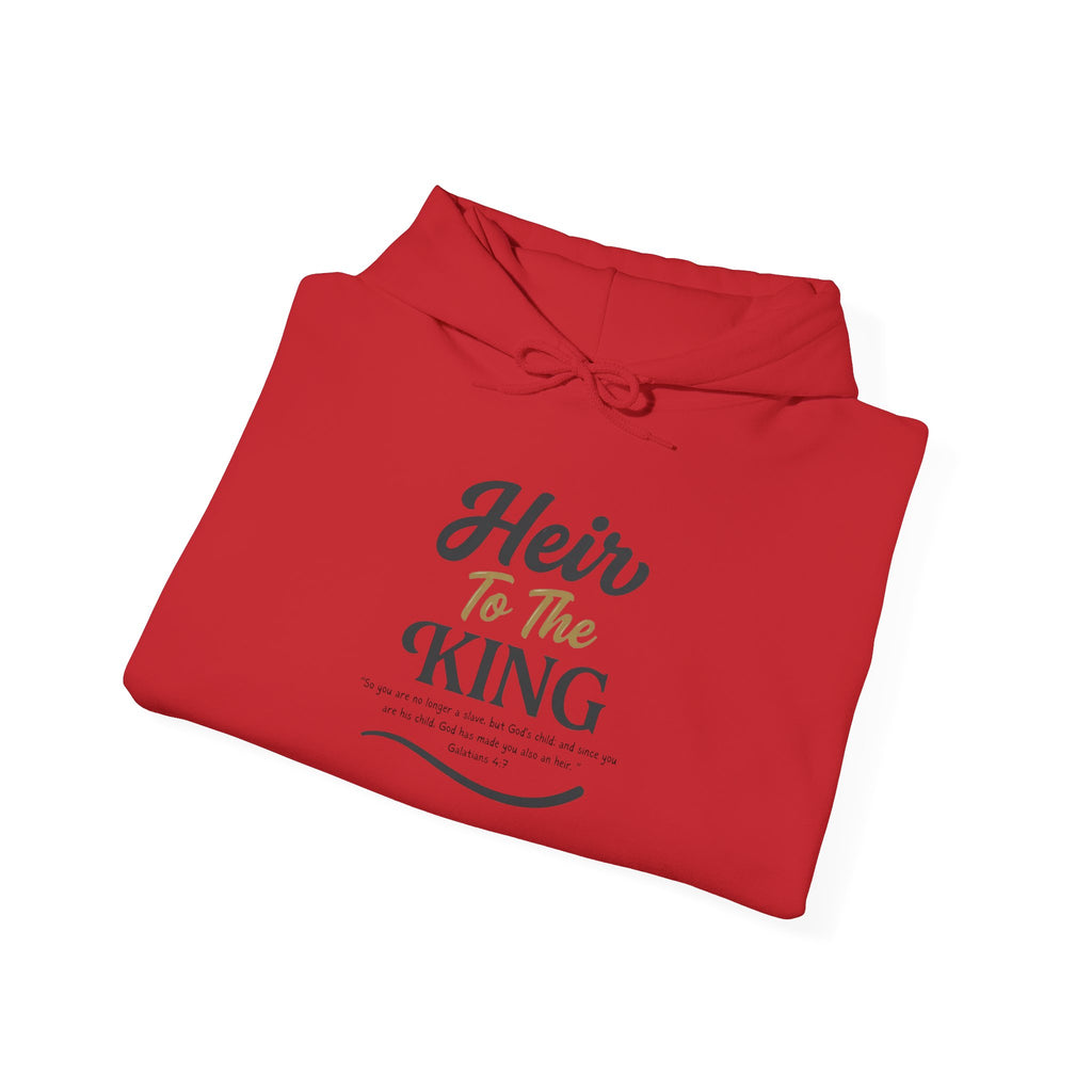 Galatians 4:7 'Heir to the King' Crown Hoodie — Inspirational Christian Graphic Sweatshirt