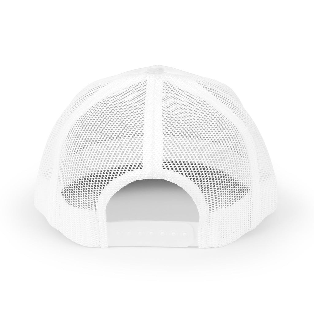 Pursue Cross Trucker Hat — Retro Mesh Baseball Cap