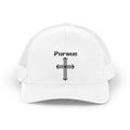 Pursue Cross Trucker Hat — Retro Mesh Baseball Cap